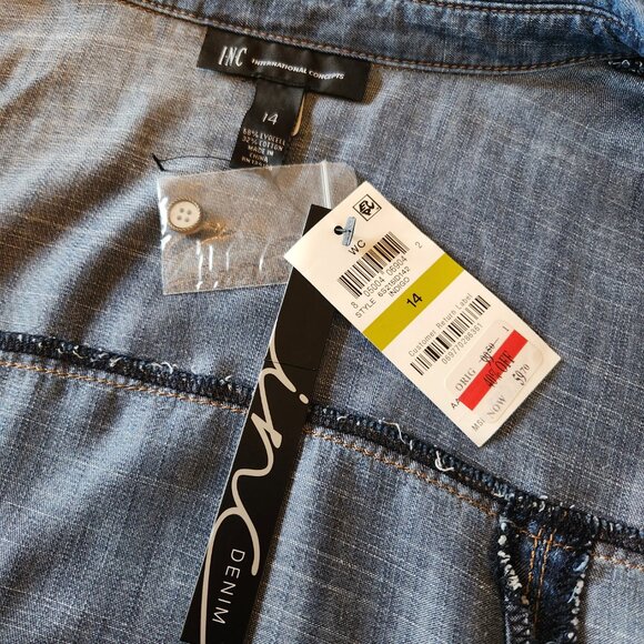 INC. - Denim dress - size 14 - Picture 4 of 8